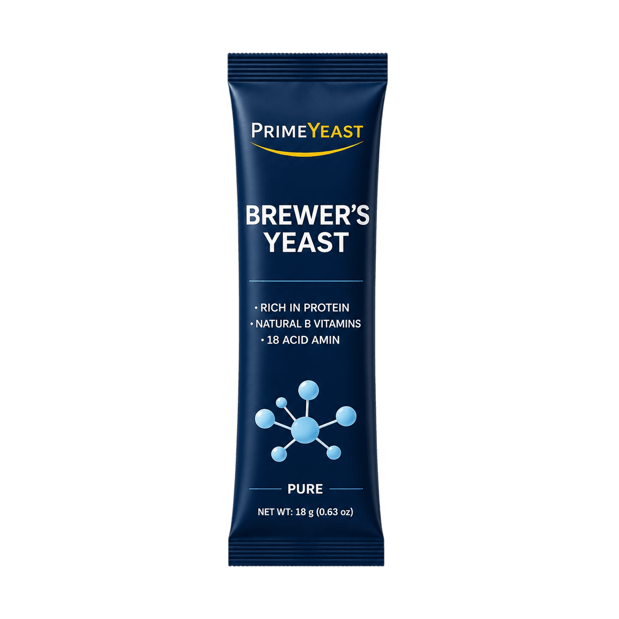 PrimeYeast Brewer's Yeast – Pure – Single sachet (18g)