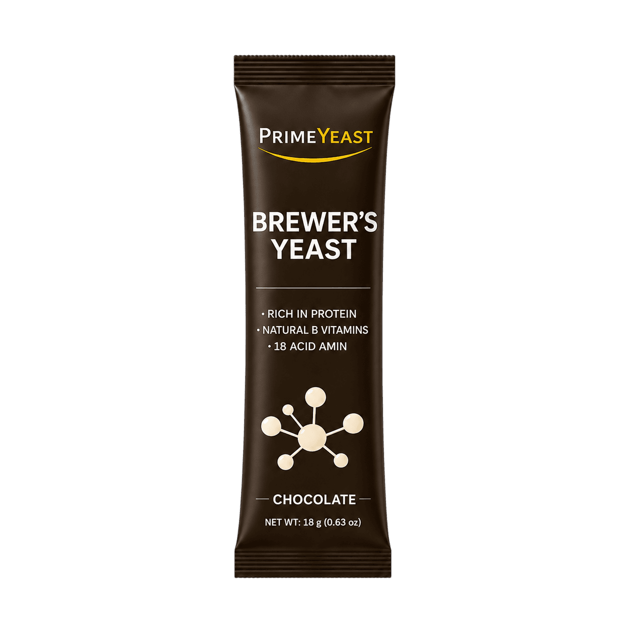 PrimeYeast Brewer's Yeast – Chocolate – Single sachet (18g)